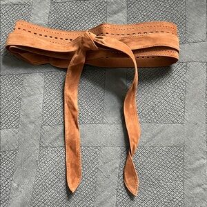 New York & Company Tan Suede Belt